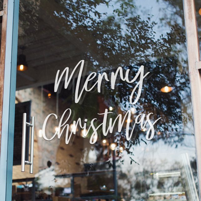 Joyeux Noël | Autocollant pour fenêtre de vacances (Créateur téléchargé)