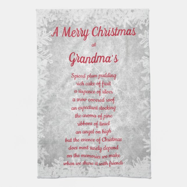Joyeux Noël aux serviettes de cuisine de la maison (Vertical)