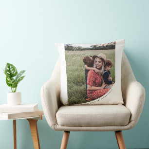 Joyeux Noël avec amour famille Coussin jetable