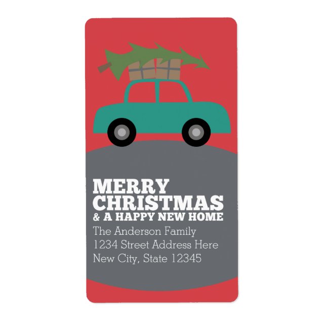 Joyeux Noël avec nouvelle adresse résidentielle Dé (Devant)