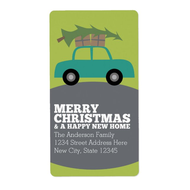 Joyeux Noël avec nouvelle adresse résidentielle Dé (Devant)