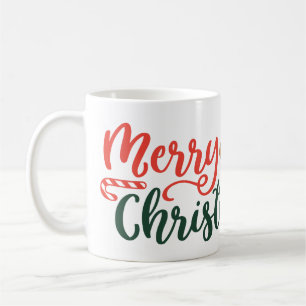 Joyeux Noël avec Sucre de canne Mug - Festive Noël