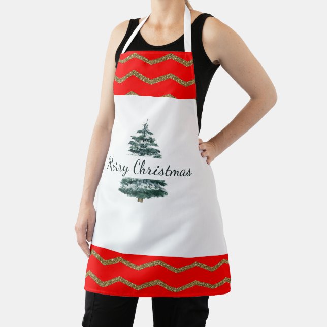 Joyeux Noël Basic All-Over Imprimer Tablier (Insitu)