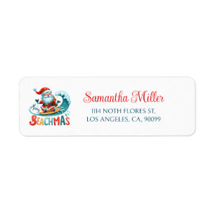 Joyeux Noël Beachmas En Juillet Invitation de fête