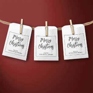 Joyeux Noël blanc de   Mini sacs en papier