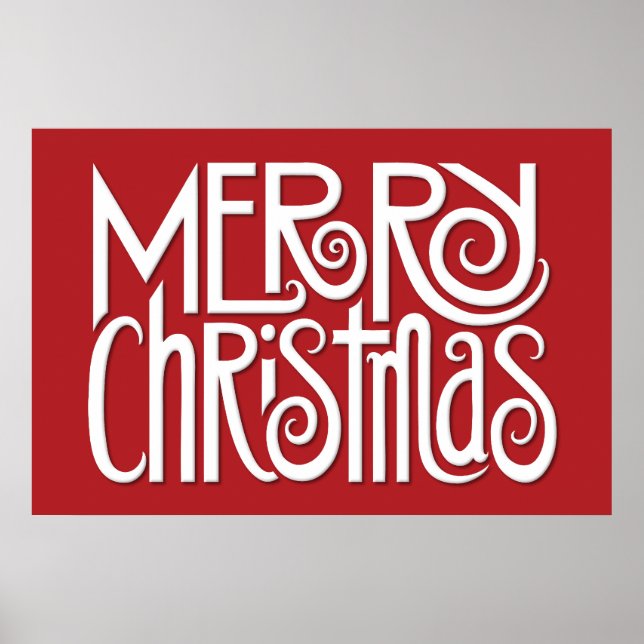 Joyeux Noël blanc Poster (Devant)