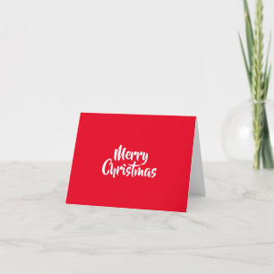 Joyeux Noël blanc texte rouge carte de Noël
