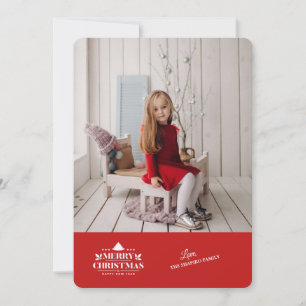 Joyeux Noël Bonne année Carte de voeux photo