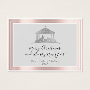 Joyeux Noël Bonne année Saint Rose de famille