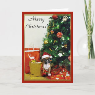 Joyeux Noël boxer carte de voeux