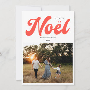 Joyeux Noel Bright photo design Holiday Card