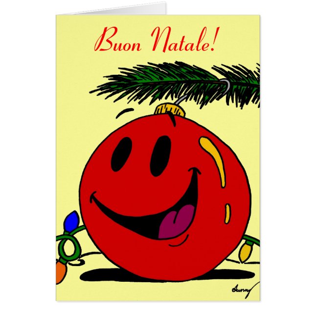Joyeux Noël Buon Natale Carte de Noël italienne (Devant)