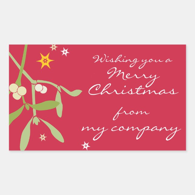 Joyeux Noël cadeau d'affaires étiquettes (Devant)