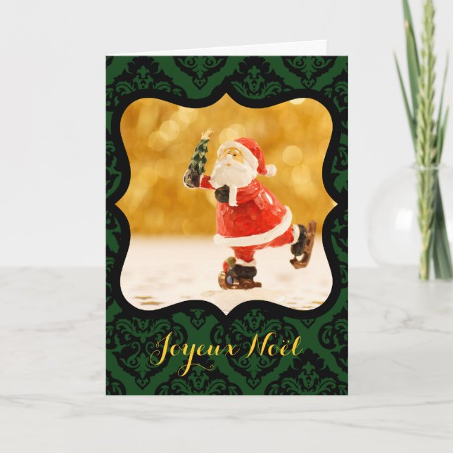 Joyeux Noel Cadre V decoratif Photo Carte de Voeux (Devant)