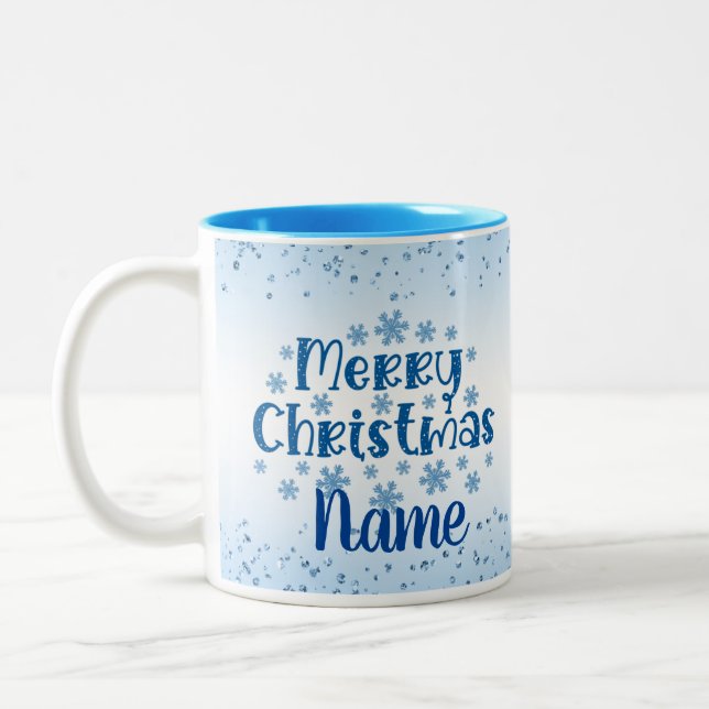 Joyeux Noël Café Fête Thé Mug (Gauche)