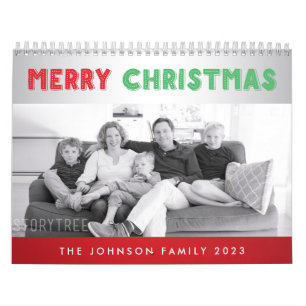 Joyeux Noël Calendrier photo personnalisé 2023