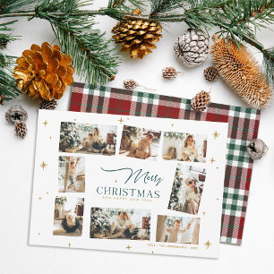 Joyeux Noël Carte 8 photo Collage Carte de vacance
