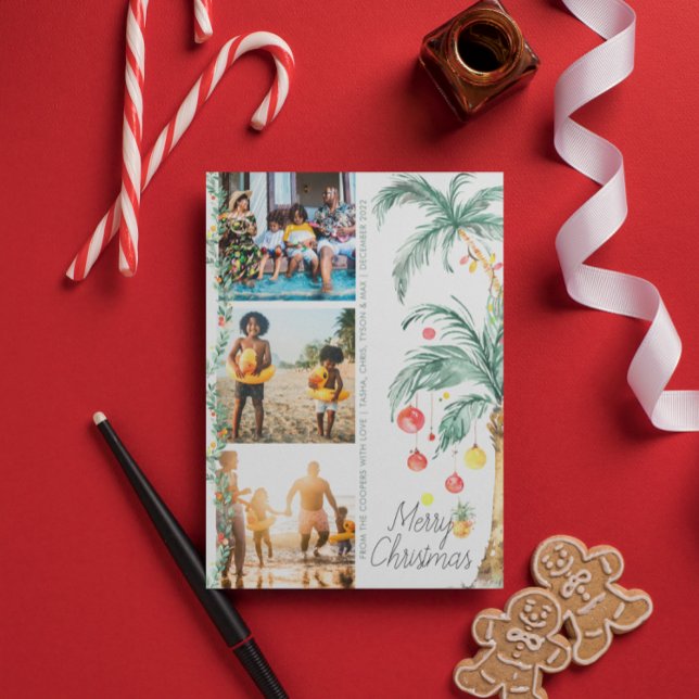 Joyeux Noël | Carte de collage photo de Noël (Créateur téléchargé)