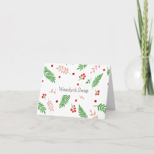 Joyeux Noël, carte de Noël polonaise 