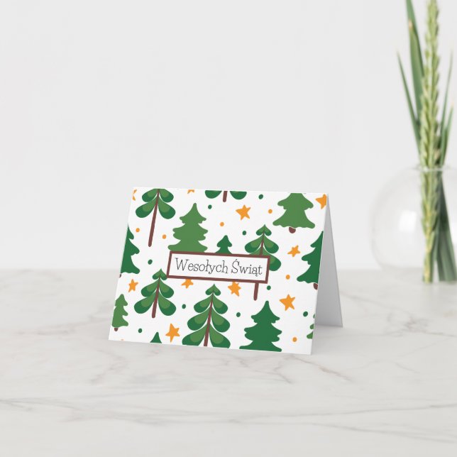 Joyeux Noël, carte de Noël polonaise  (Devant)