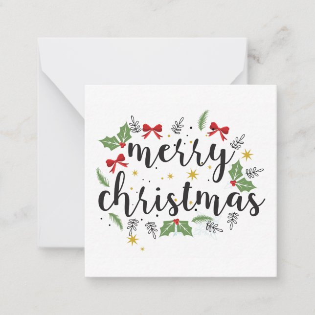 Joyeux Noël , Carte de vœux, Carte de souhaits (Devant)