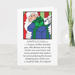 Joyeux Noël Carte de voeux "Père Noël"