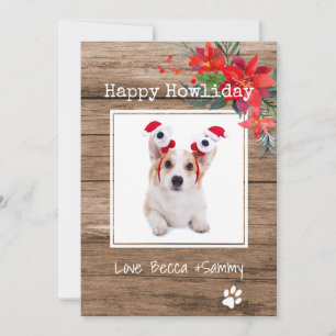 Joyeux Noël Carte photo animal de compagnie