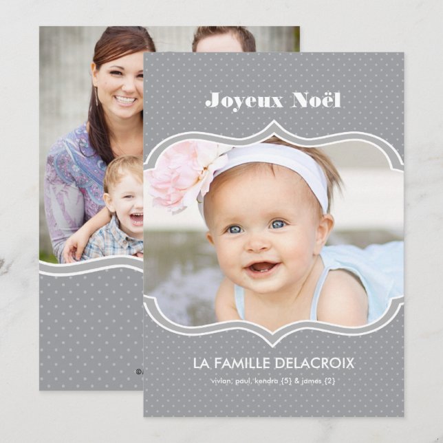 Joyeux Noël - Carte photo de vacances (Devant / Derrière)