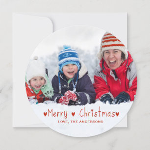 Joyeux Noël Carte photo de vacances
