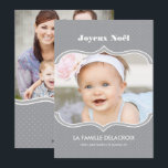 Joyeux Noël - Carte photo de vacances Holiday Card<br><div class="desc">Joyeux Noël - Carte photo de vacances</div>