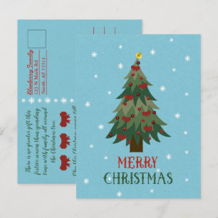 Joyeux Noël - Carte postale Arbre de Noël
