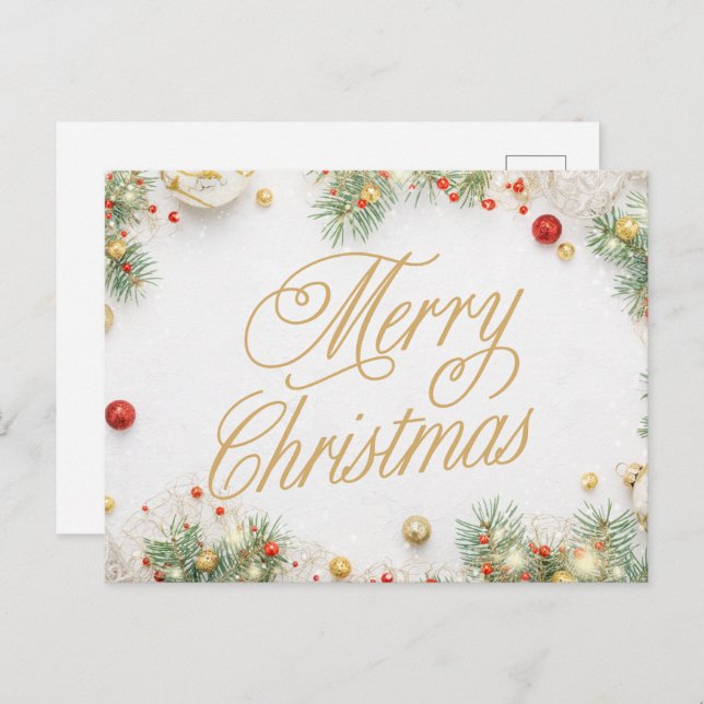 Joyeux Noël - Carte postale de vacances (Devant / Derrière)