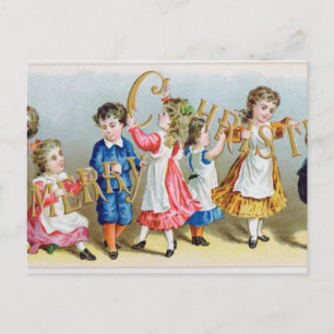 Joyeux Noël', carte postale victorienne