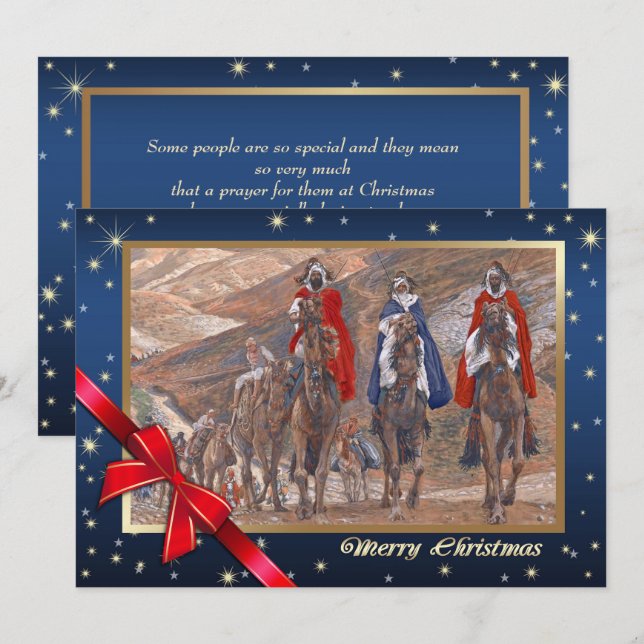 Joyeux Noël. Cartes de Noël Art (Devant / Derrière)