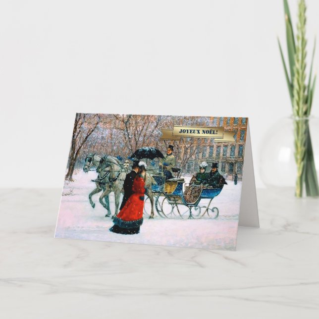 Joyeux Noël. Cartes de Noël en français (Devant)
