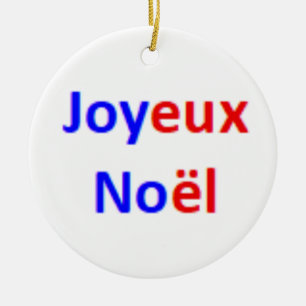 joyeux noel ceramic ornament
