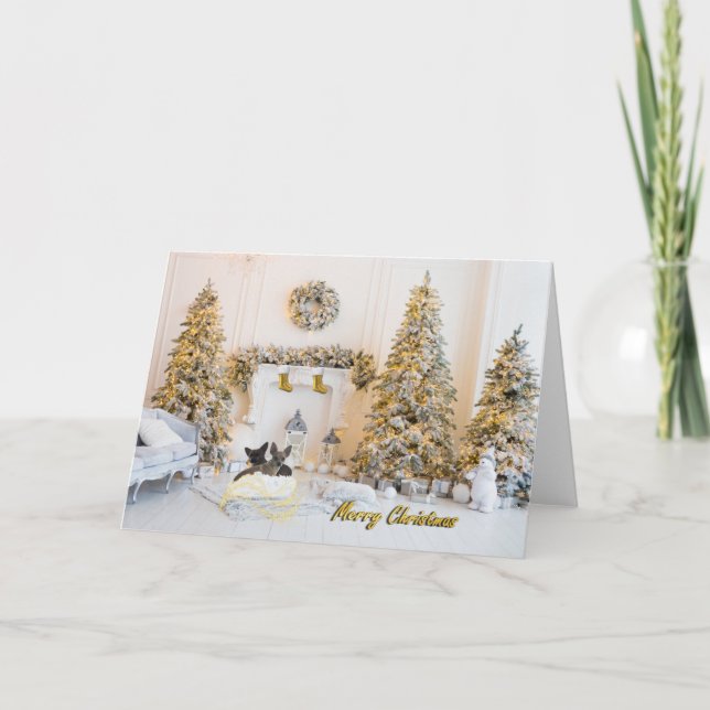 Joyeux Noël Chihuahua Carte de voeux (Devant)