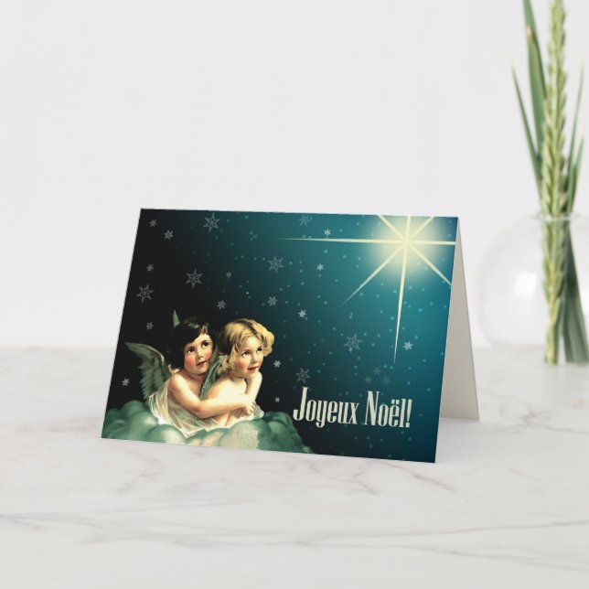Joyeux Noël. Christmas Cards in French (Front)