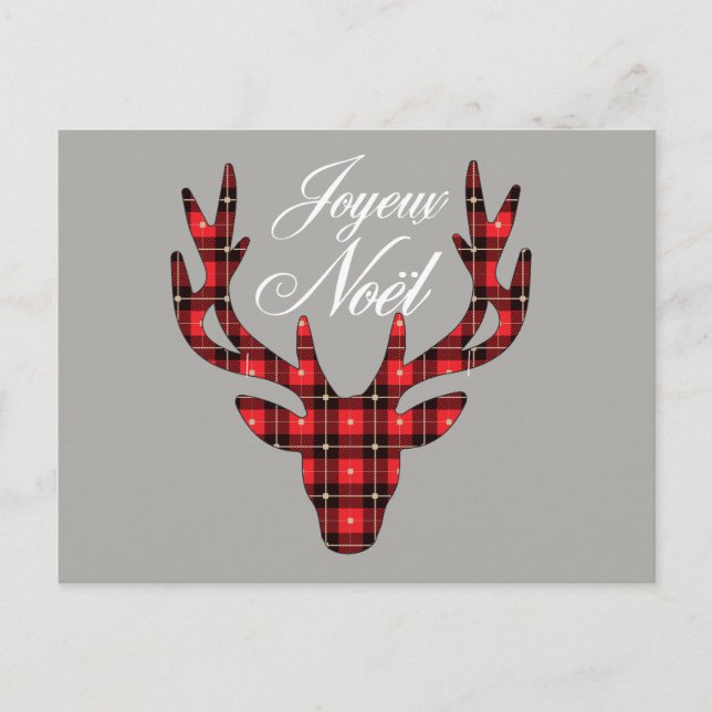 Joyeux Noel Christmas Postcard (Front)