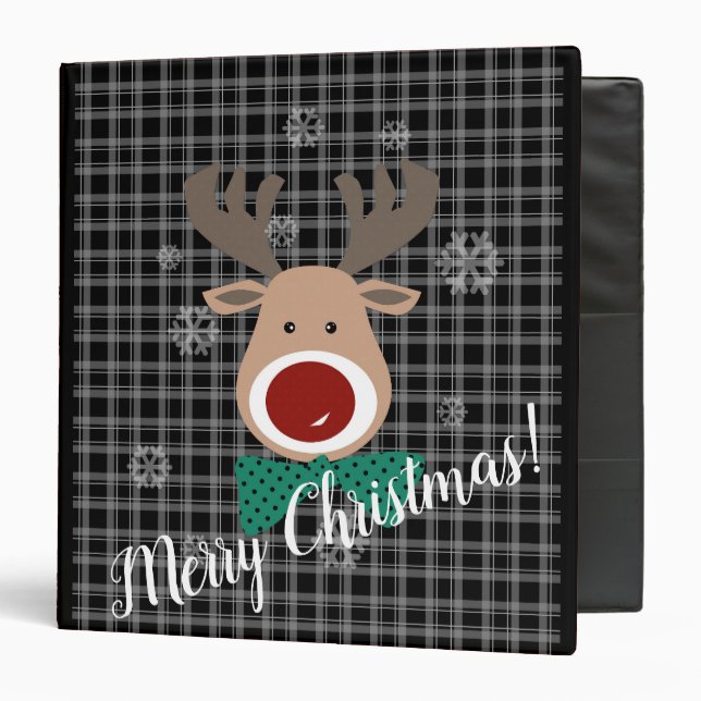Joyeux Noël! classeur à 3 anneaux (Devant/Intérieur)