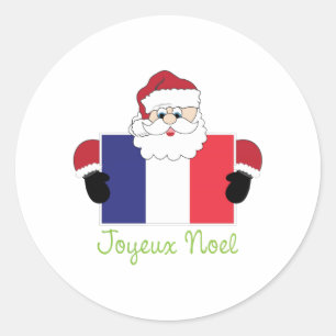 Joyeux Noel Classic Round Sticker