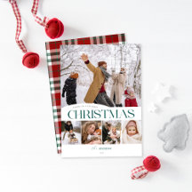 Joyeux Noël classique 5 photo Carte de Noël
