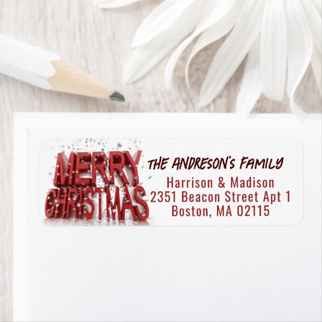 Joyeux Noël Classique Cerisier Rouge (En situation)