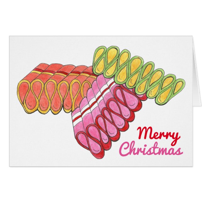 Joyeux Noël Classique Ruban Dur Bonbons Vacances (Devant horizontal)