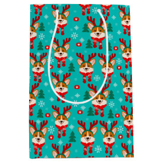 Joyeux Noël Corgi chien sac cadeau