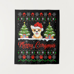 Joyeux Noël Corgmas Bonnet Tapestry
