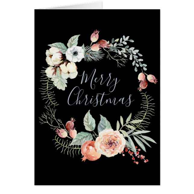 Joyeux Noël, couronne d'hiver, Noël (Devant)