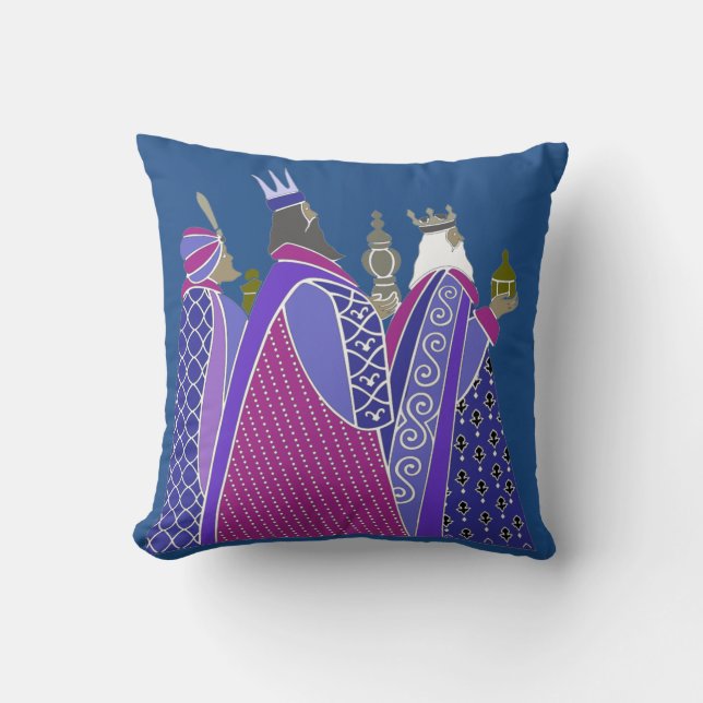 Joyeux Noël - Coussin Hommes Sages (Recto)