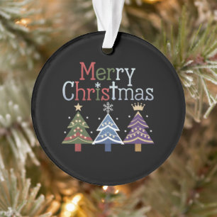 Joyeux Noël Croix Noël Arbre Rétro