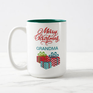 Joyeux Noël Customisé à deux tons café Mug